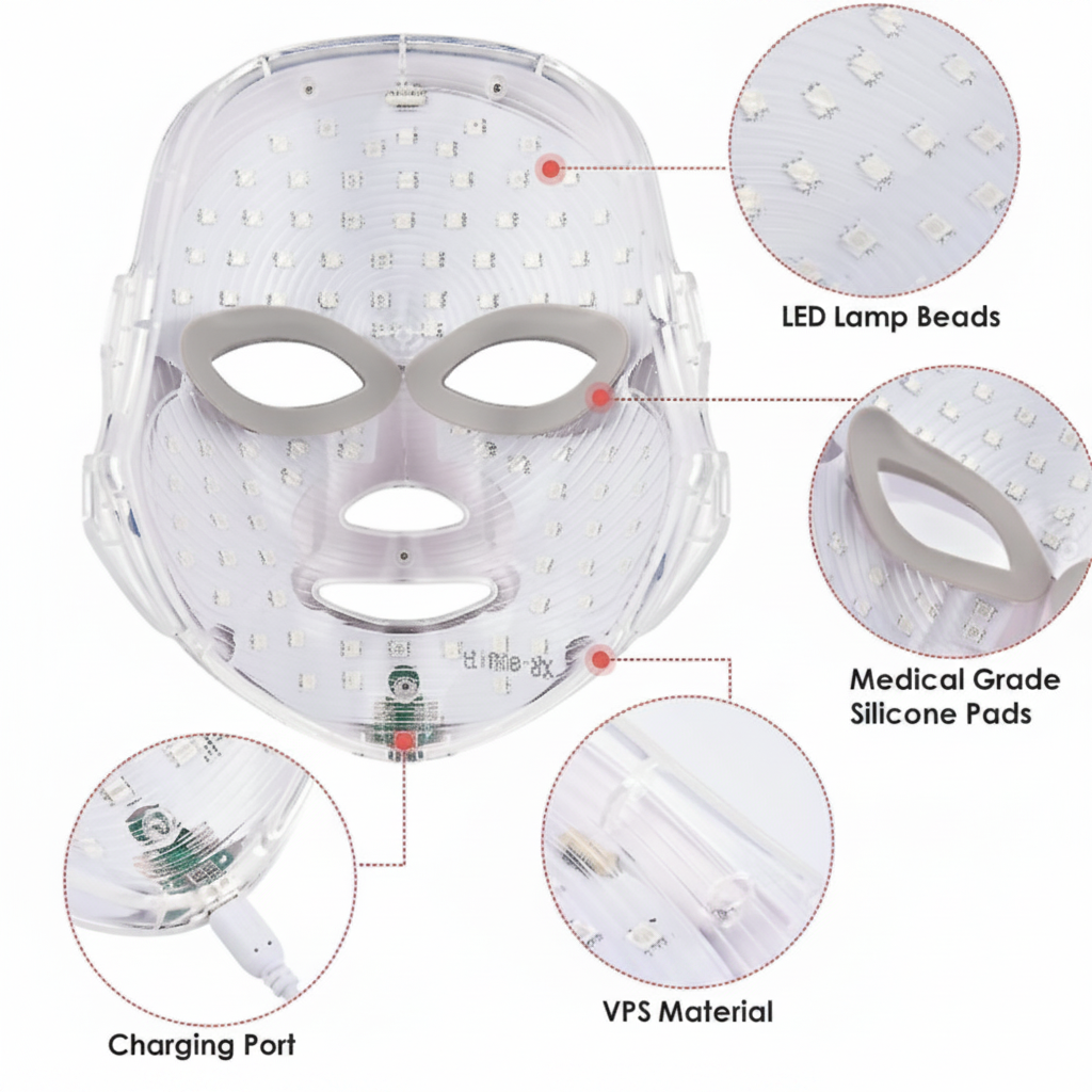 Bella Aesthetix™ LumiGlow | Salon-Grade LED Facial Mask