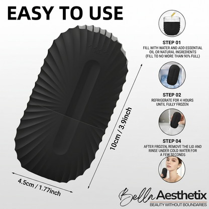 Bella Aesthetix™ IceGlow | The Cryo Facial Ice Roller | De-Puffed, Sculpted & Glowing