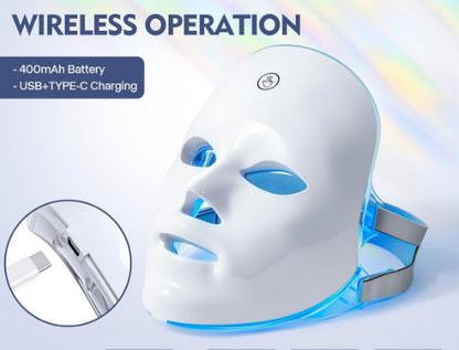 Bella Aesthetix™ LumiGlow | Salon-Grade LED Facial Mask