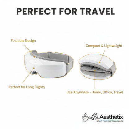Foldable eye massager perfect for travel