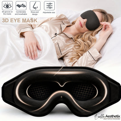 Bella Aesthetix™ LashVeil | Zero-Pressure Sleep Mask for Extensions & Lashes