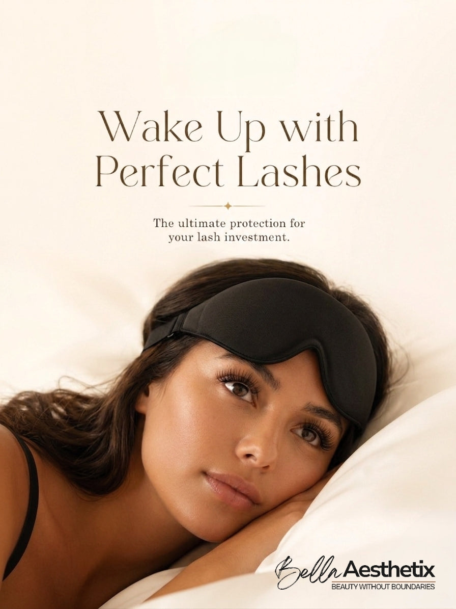 Bella Aesthetix™ LashVeil | Zero-Pressure Sleep Mask for Extensions & Lashes